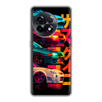 Силиконовый чехол на OnePlus 11R с принтом Гоночные машины Силиконовый чехол на OnePlus 11R с принтом Гоночные машины