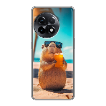 Силиконовый чехол на OnePlus 11R с принтом Капибара