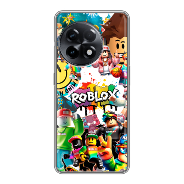 Силиконовый чехол на OnePlus 11R с принтом Roblox Роблокс