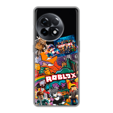 Силиконовый чехол на OnePlus 11R с принтом Roblox Роблокс Силиконовый чехол на OnePlus 11R с принтом Roblox Роблокс
