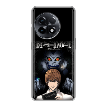 Силиконовый чехол на OnePlus 11R с принтом Death note Тетрадь смерти Силиконовый чехол на OnePlus 11R с принтом Death note Тетрадь смерти