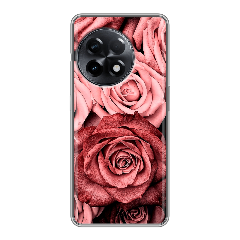 Силиконовый чехол на OnePlus 11R с принтом Цветы розы Силиконовый чехол на OnePlus 11R с принтом Цветы розы