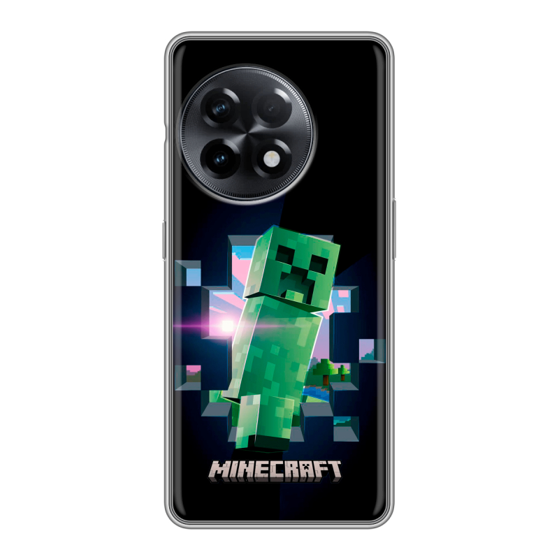 Силиконовый чехол на OnePlus 11R с принтом Майнкрафт Minecraft Силиконовый чехол на OnePlus 11R с принтом Майнкрафт Minecraft
