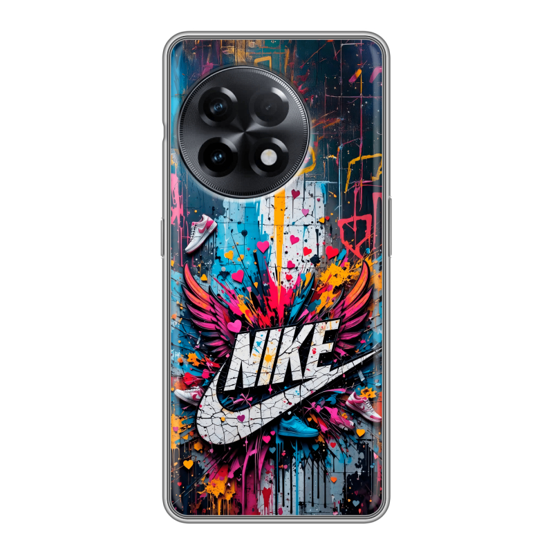 Силиконовый чехол на OnePlus 11R с принтом Nike Найк Силиконовый чехол на OnePlus 11R с принтом Nike Найк