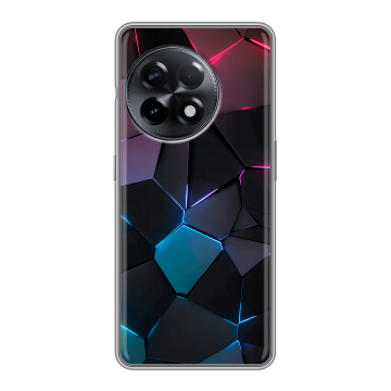 Силиконовый чехол на OnePlus Ace 2 с принтом Геометрия неона Силиконовый чехол на OnePlus Ace 2 с принтом Геометрия неона