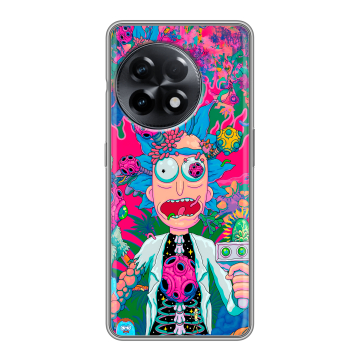 Силиконовый чехол на OnePlus Ace 2 с принтом Рик и Морти Rick Morty Силиконовый чехол на OnePlus Ace 2 с принтом Рик и Морти Rick Morty