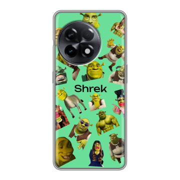 Силиконовый чехол на OnePlus Ace 2 с принтом Шрек Shrek