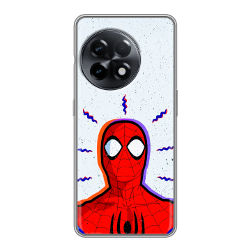 Силиконовый чехол на OnePlus Ace 2 с принтом Spiderman Человек паук Силиконовый чехол на OnePlus Ace 2 с принтом Spiderman Человек паук