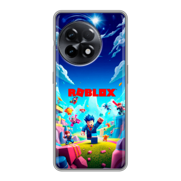 Силиконовый чехол на OnePlus Ace 2 с принтом Roblox Роблокс Силиконовый чехол на OnePlus Ace 2 с принтом Roblox Роблокс