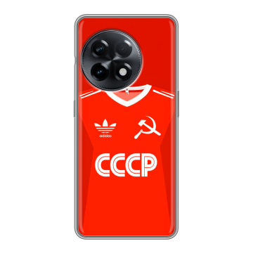 Силиконовый чехол на OnePlus Ace 2 с принтом Флаг Герб СССР Силиконовый чехол на OnePlus Ace 2 с принтом Флаг Герб СССР