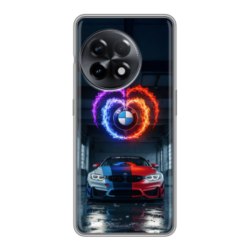 Силиконовый чехол на OnePlus Ace 2 с принтом BMW БМВ Силиконовый чехол на OnePlus Ace 2 с принтом BMW БМВ