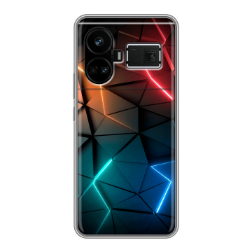 Силиконовый чехол на Realme GT5 с принтом Абстракция неон Силиконовый чехол на Realme GT5 с принтом Абстракция неон