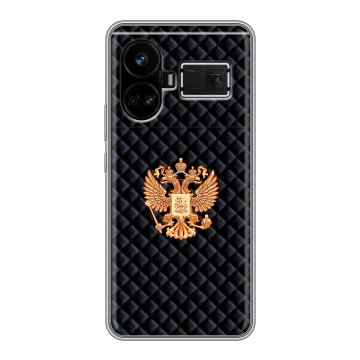 Силиконовый чехол на Realme GT5 с принтом Герб России принт Силиконовый чехол на Realme GT5 с принтом Герб России принт