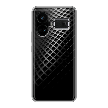 Силиконовый чехол на Realme GT5 с принтом Текстура металла Силиконовый чехол на Realme GT5 с принтом Текстура металла