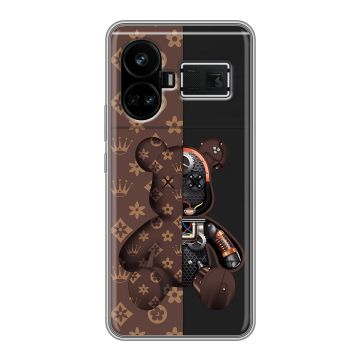 Силиконовый чехол на Realme GT5 с принтом Луи робот Силиконовый чехол на Realme GT5 с принтом Луи робот