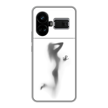 Силиконовый чехол на Realme GT5 с принтом Силуэт