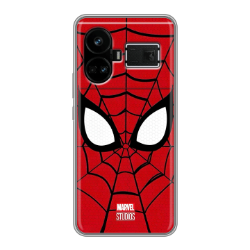 Силиконовый чехол на Realme GT5 с принтом человек паук spiderman Силиконовый чехол на Realme GT5 с принтом человек паук spiderman