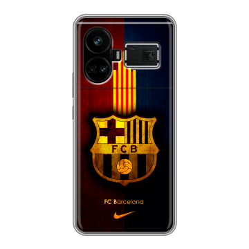 Силиконовый чехол на Realme GT5 с принтом Барселона Barcelona