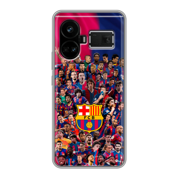 Силиконовый чехол на Realme GT5 с принтом Барселона Barcelona