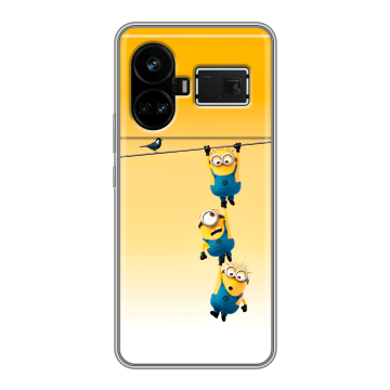 Силиконовый чехол на Realme GT5 с принтом Миньоны Силиконовый чехол на Realme GT5 с принтом Миньоны