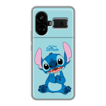 Силиконовый чехол на Realme GT5 с принтом Лило и Стич