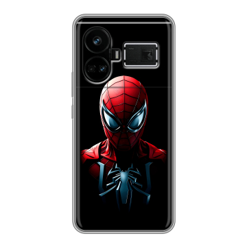 Силиконовый чехол на Realme GT5 с принтом Spiderman Человек паук