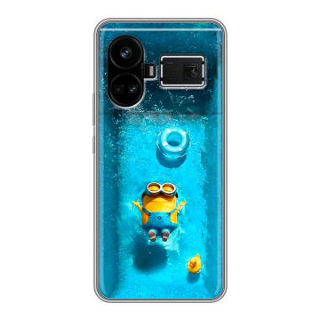 Силиконовый чехол на Realme GT5 с принтом Миньоны Силиконовый чехол на Realme GT5 с принтом Миньоны