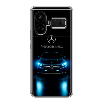 Силиконовый чехол на Realme GT5 с принтом Mercedes Мерседес