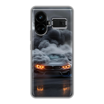 Силиконовый чехол на Realme GT5 с принтом BMW БМВ Силиконовый чехол на Realme GT5 с принтом BMW БМВ