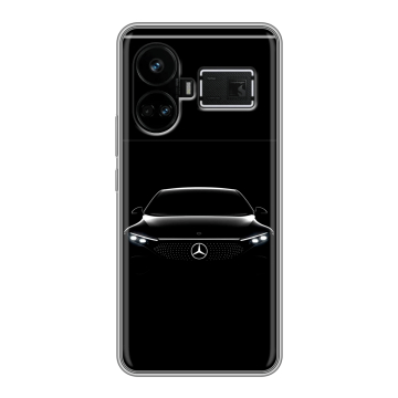 Силиконовый чехол на Realme GT5 с принтом Mercedes Мерседес Силиконовый чехол на Realme GT5 с принтом Mercedes Мерседес