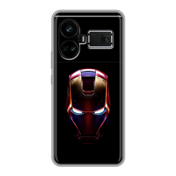 Силиконовый чехол на Realme GT5 с принтом IronMan Железный человек Силиконовый чехол на Realme GT5 с принтом IronMan Железный человек