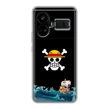 Силиконовый чехол на Realme GT5 с принтом One Piece Ван Пис Силиконовый чехол на Realme GT5 с принтом One Piece Ван Пис