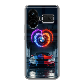Силиконовый чехол на Realme GT5 с принтом BMW БМВ Силиконовый чехол на Realme GT5 с принтом BMW БМВ