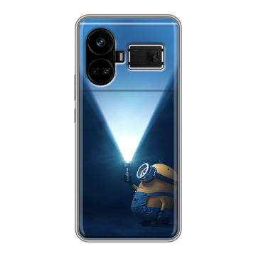 Силиконовый чехол на Realme GT5 с принтом Миньоны Силиконовый чехол на Realme GT5 с принтом Миньоны