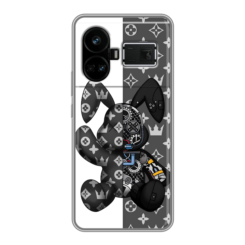 Силиконовый чехол на Realme GT5 с принтом Луи робот Силиконовый чехол на Realme GT5 с принтом Луи робот