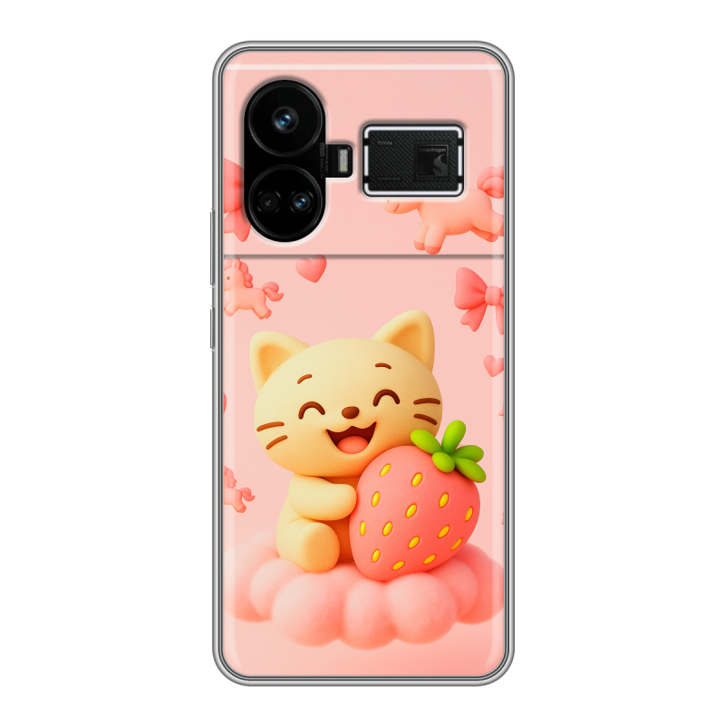 Силиконовый чехол на Realme GT5 с принтом для девочек Силиконовый чехол на Realme GT5 с принтом для девочек
