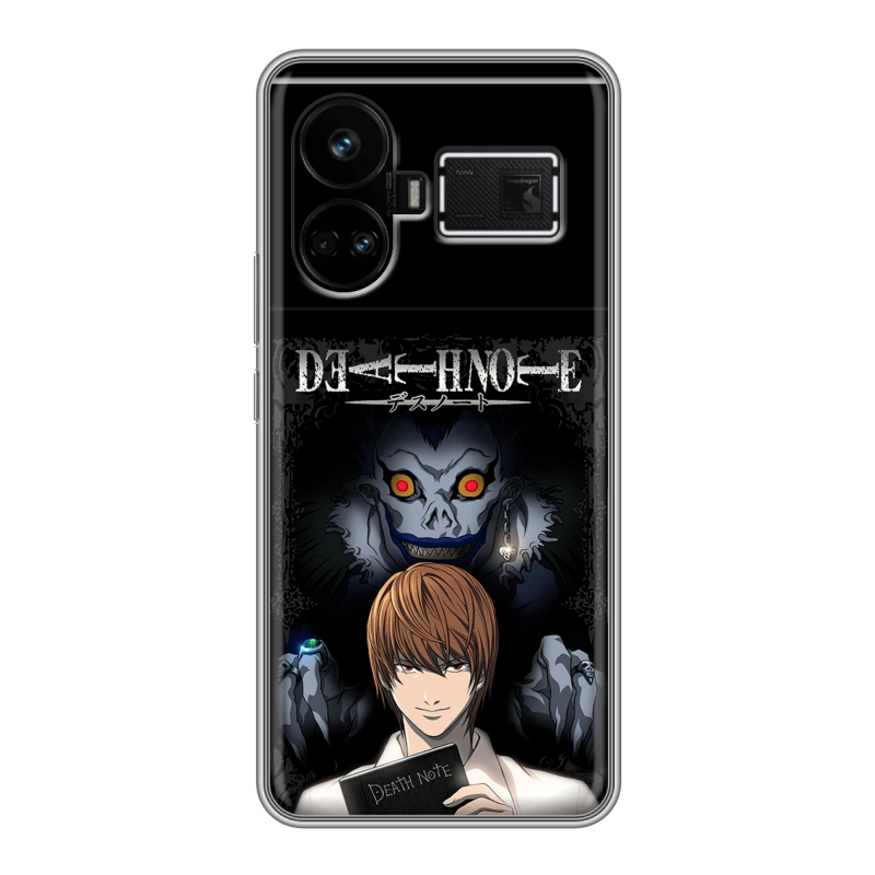Силиконовый чехол на Realme GT5 с принтом Death note Тетрадь смерти Силиконовый чехол на Realme GT5 с принтом Death note Тетрадь смерти