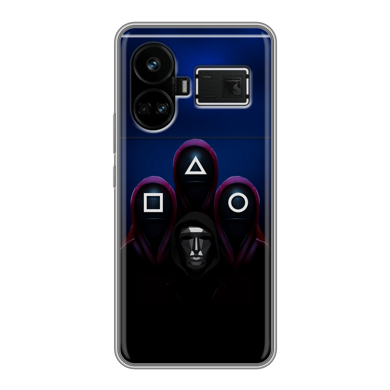Силиконовый чехол на Realme GT5 с принтом Игра Кальмара Силиконовый чехол на Realme GT5 с принтом Игра Кальмара
