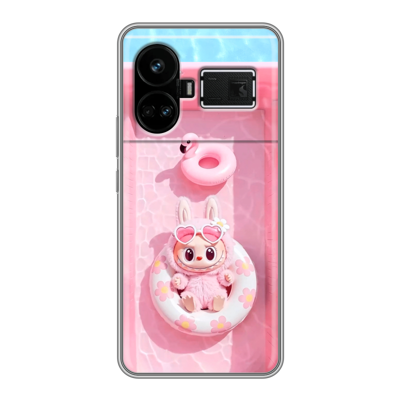 Силиконовый чехол на Realme GT5 с принтом Labubu Лабубу Силиконовый чехол на Realme GT5 с принтом Labubu Лабубу
