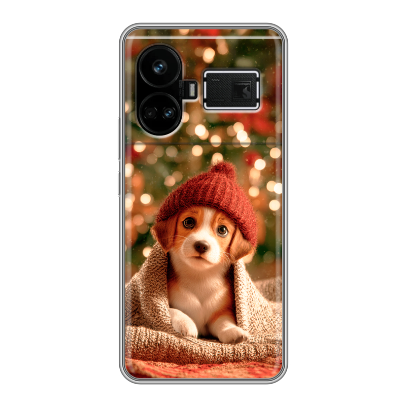 Силиконовый чехол на Realme GT5 с принтом Новый год Силиконовый чехол на Realme GT5 с принтом Новый год
