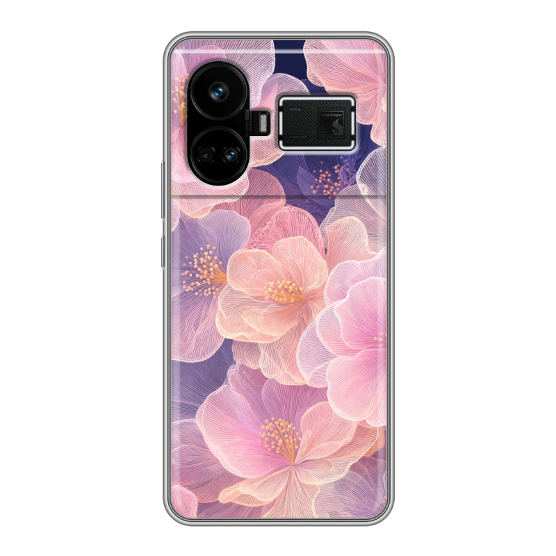 Силиконовый чехол на Realme GT5 с принтом женский Силиконовый чехол на Realme GT5 с принтом женский