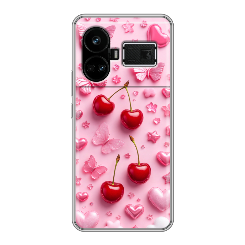 Силиконовый чехол на Realme GT5 с принтом для девочек Силиконовый чехол на Realme GT5 с принтом для девочек