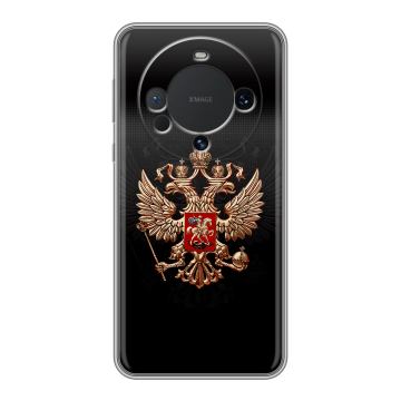 Силиконовый чехол на Huawei Mate 60 с принтом Герб России