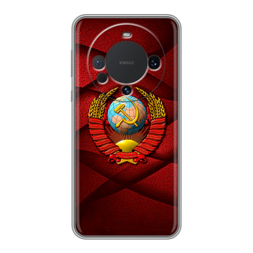 Силиконовый чехол на Huawei Mate 60 с принтом Герб СССР Силиконовый чехол на Huawei Mate 60 с принтом Герб СССР