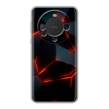 Силиконовый чехол на Huawei Mate 60 с принтом Яркие абстракции
