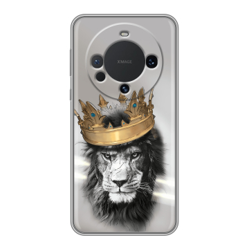 Силиконовый чехол на Huawei Mate 60 с принтом Лев с короной Силиконовый чехол на Huawei Mate 60 с принтом Лев с короной
