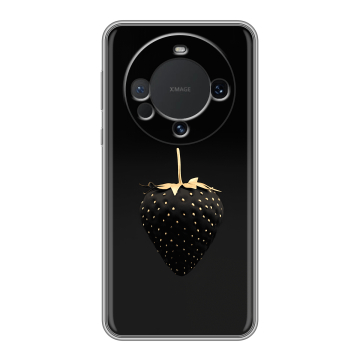 Силиконовый чехол на Huawei Mate 60 с принтом Черная клубника