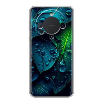 Силиконовый чехол на Huawei Mate 60 с принтом Листья