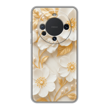 Силиконовый чехол на Huawei Mate 60 с принтом Цветы