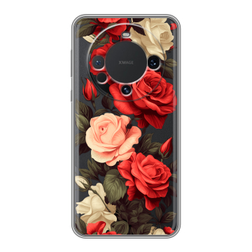 Силиконовый чехол на Huawei Mate 60 с принтом Розы